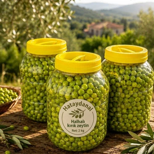 Hatay Halhalı Kırık Zeytin 3 kg