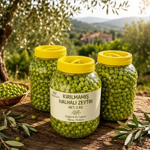 Halhalı Zeytin Kırılmadan Tatlandırılmış 3 kg
